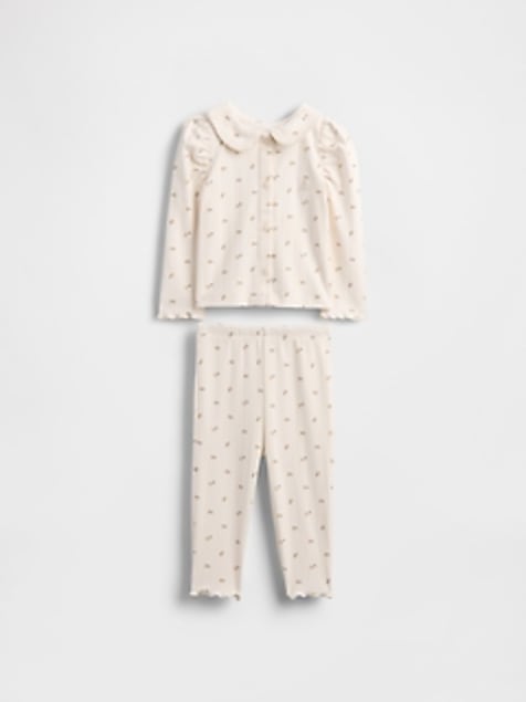 Baby Pointelle Rib Outfit Set