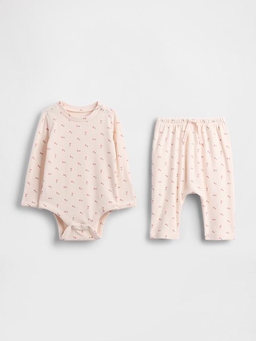 Image number 1 showing, Baby Softspun Bodysuit Outfit Set