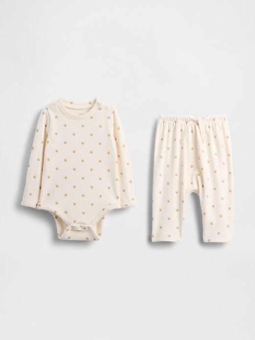 Image number 1 showing, Baby Softspun Bodysuit Outfit Set
