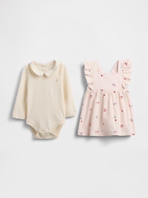 Baby Cord Overall Outfit Set