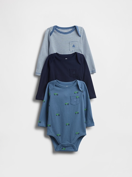 Image number 1 showing, Baby First Favorites Organic Cotton Bodysuit (3-Pack)