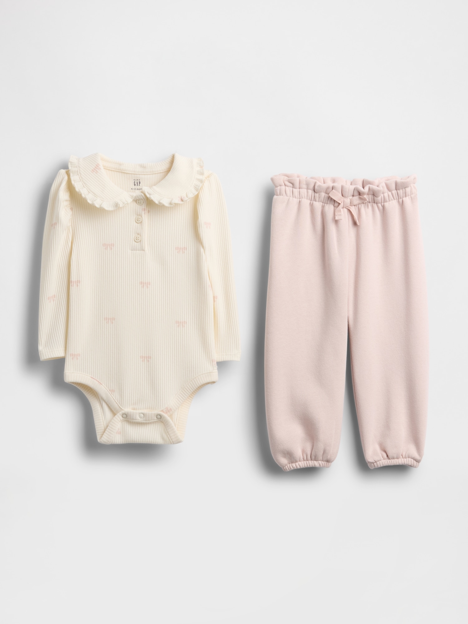 Gap Baby Tinyrib Bodysuit Outfit Set In Gold