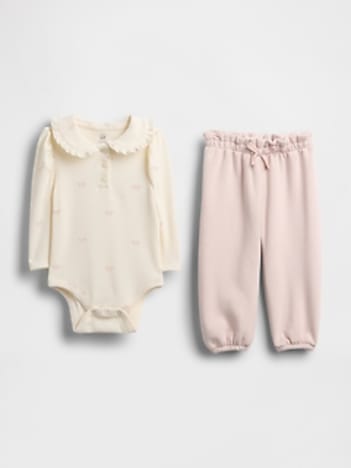 Baby TinyRib Bodysuit Outfit Set
