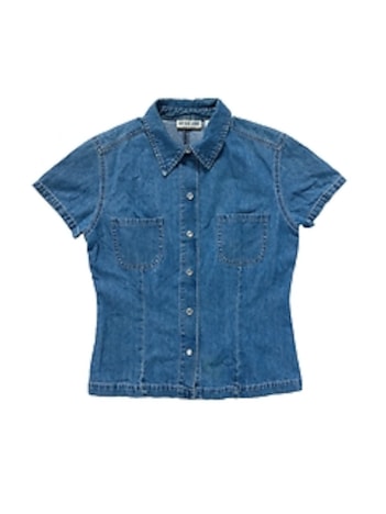 2000s GapVintage Women's Western Denim Shirt— S