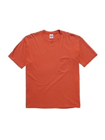 1990s GapVintage Men's Faded Orange Pocket T-Shirt — XL