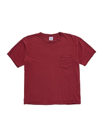 1990s GapVintage Men's Red Pocket T-Shirt — L