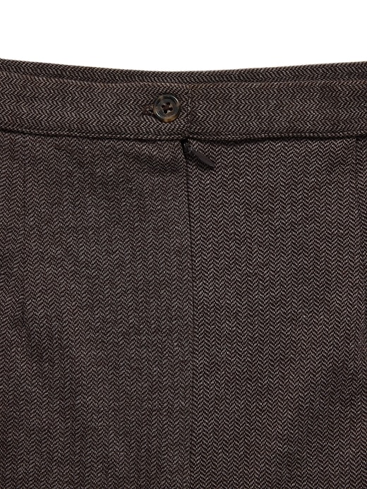 Image number 4 showing, 1990s GapVintage Women's Herringbone Wool Pencil Skirt — 10