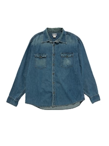 2002 GapVintage Men's Metal Button Denim Shirt — XL