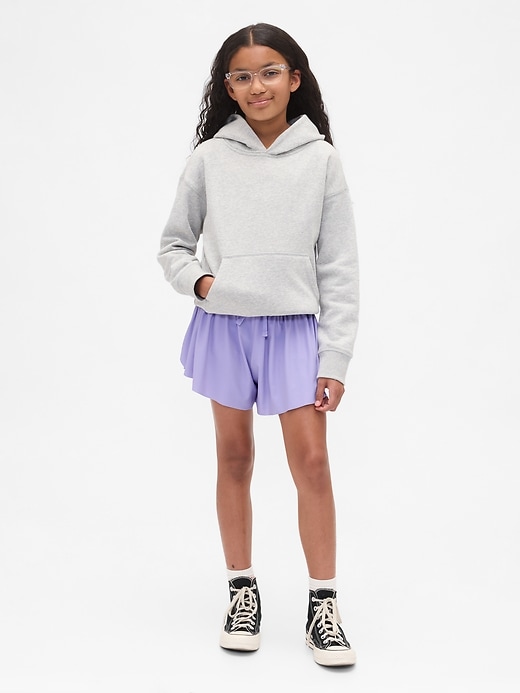 Image number 1 showing, Kids Butterfly-Hem Run Shorts