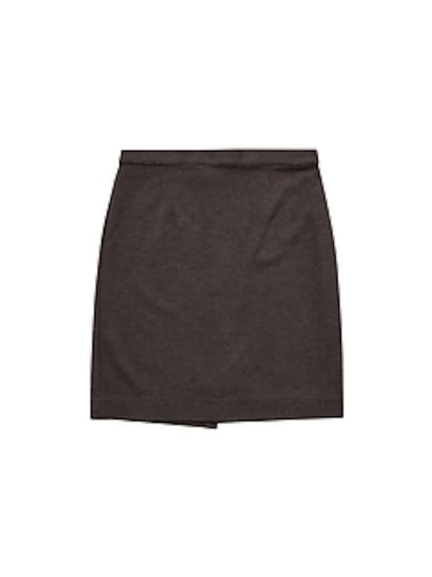 1990s GapVintage Women's Herringbone Wool Pencil Skirt — 10