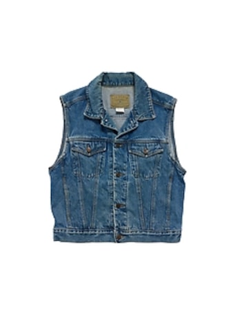 1980s GapVintage Men's Denim Vest — M