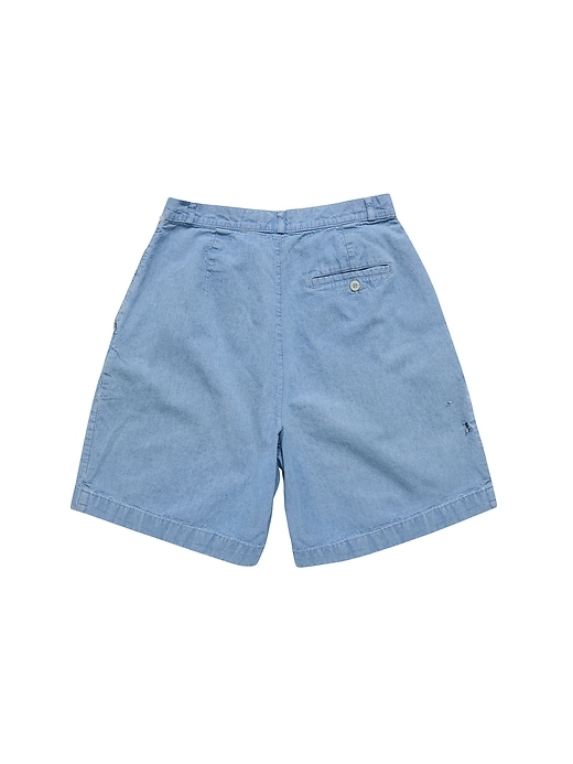 Image number 2 showing, 1990s GapVintage Women's Faded Denim Trouser Shorts — 11/12