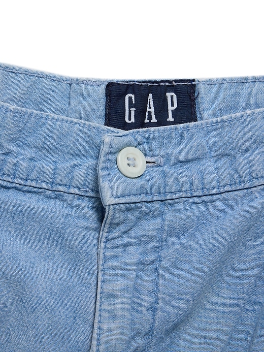 Image number 3 showing, 1990s GapVintage Women's Faded Denim Trouser Shorts — 11/12