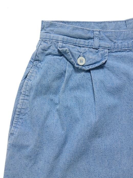 Image number 4 showing, 1990s GapVintage Women's Faded Denim Trouser Shorts — 11/12