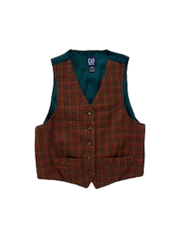 1990s GapVintage Women's Wool-Tweed Vest — M/L