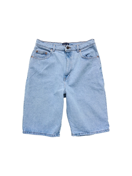 Image number 1 showing, 1990s GapVintage Women's Long Denim Shorts — 13/14