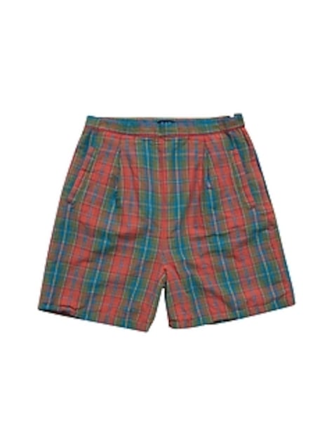 1990s GapVintage Women's Linen-Cotton Plaid Shorts — 16
