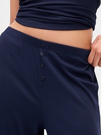 Mini Rib Wide-Leg PJ Pants