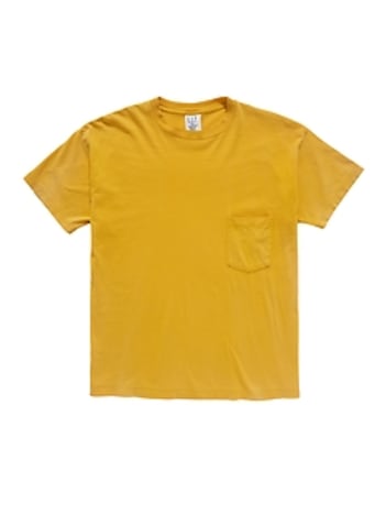 1990s GapVintage Men's Yellow Pocket T-Shirt — M
