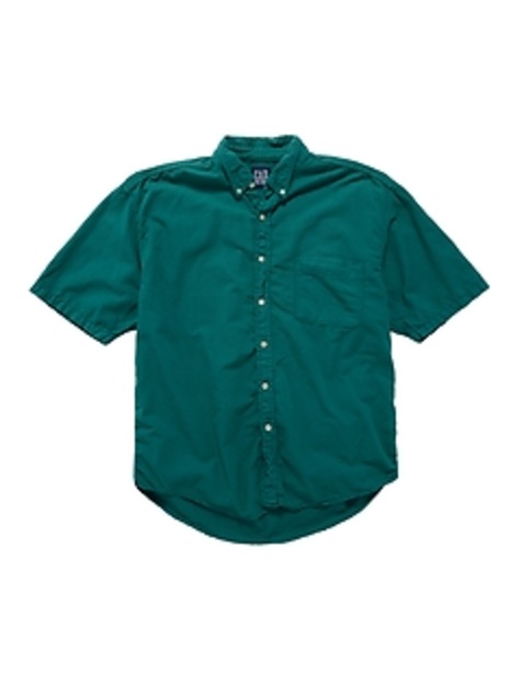 1990s GapVintage Men's Green Shirt — L
