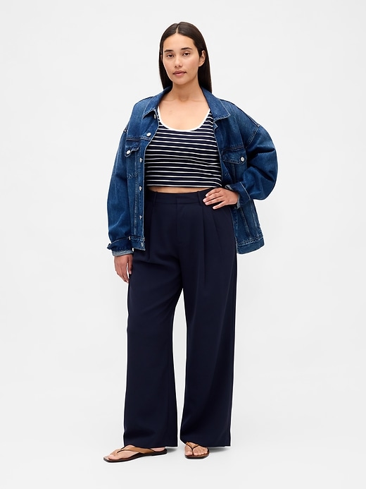 Image number 1 showing, Curvy 365 High Rise Pleated Trousers