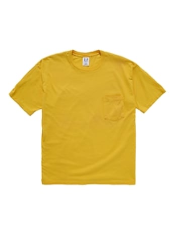 1990s GapVintage Men's Yellow Pocket T-Shirt — L