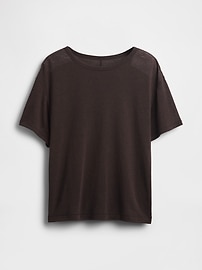 Linen-Blend T-Shirt
