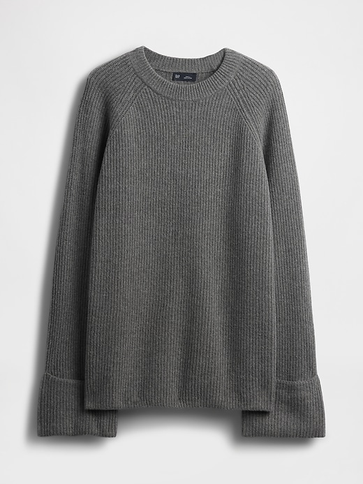 Image number 5 showing, CashSoft Shaker-Stitch Boyfriend Sweater