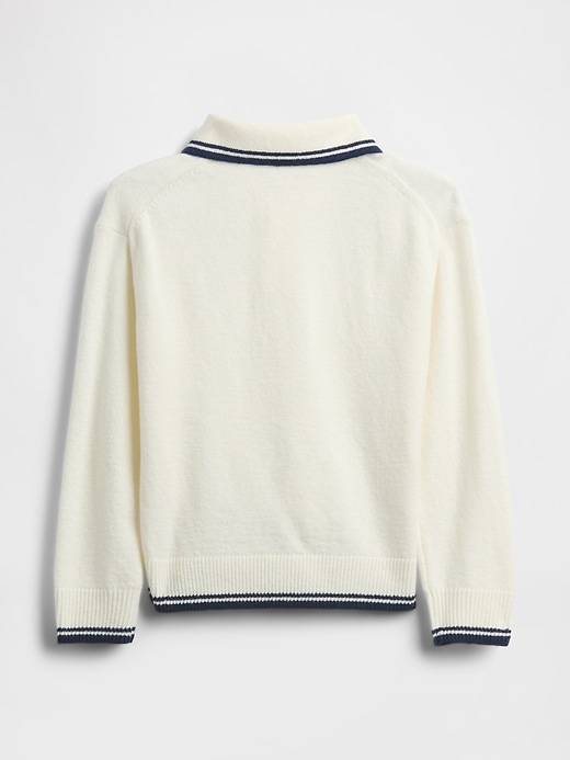 Image number 2 showing, Baby & Toddler CashSoft Polo Sweater