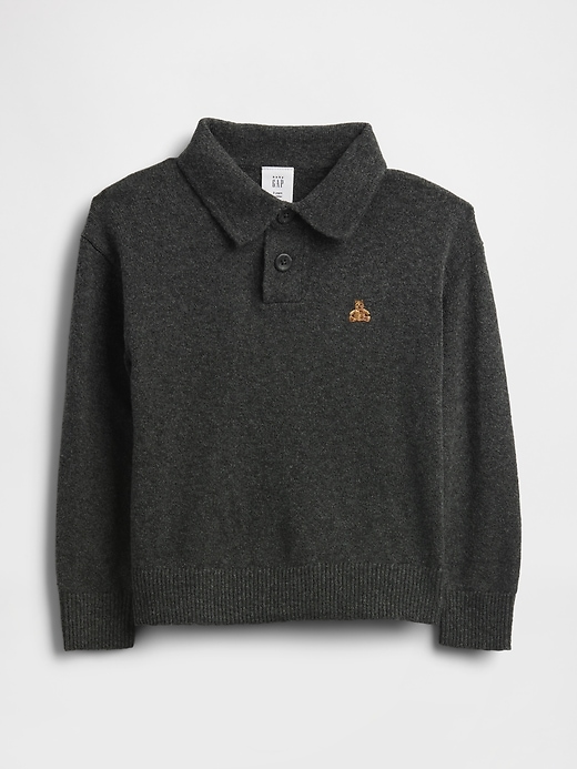 Image number 1 showing, Baby & Toddler CashSoft Polo Sweater