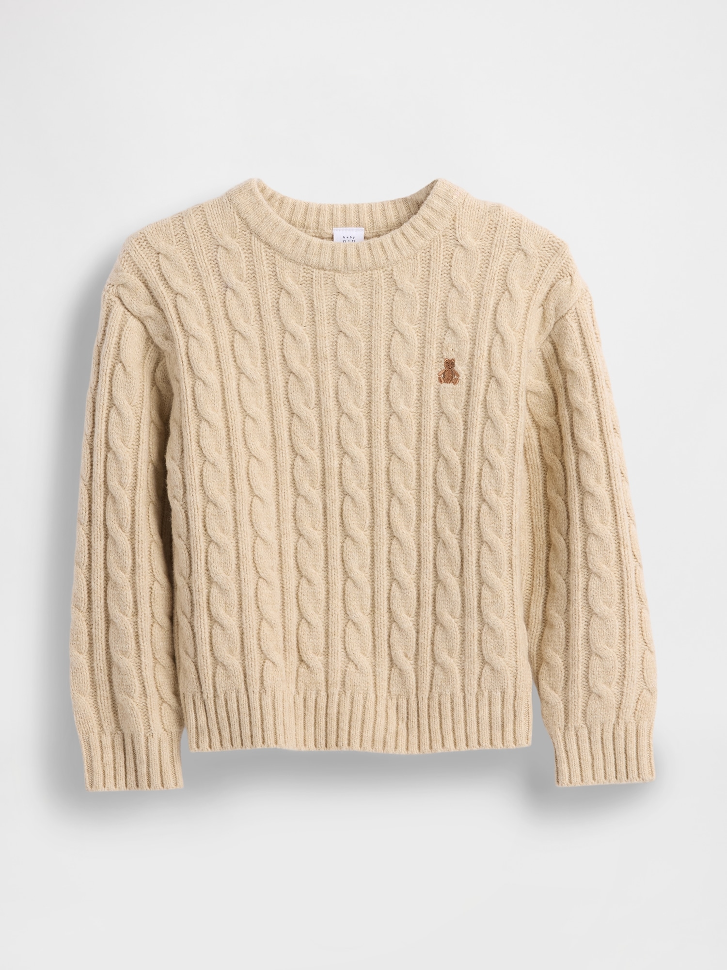 Baby & Toddler CashSoft Cable-Knit Sweater - Light Beige