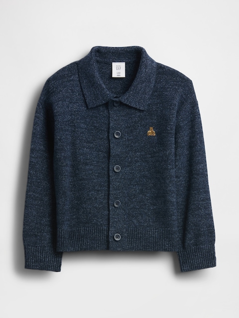 Baby & Toddler Collared Button-Front Sweater