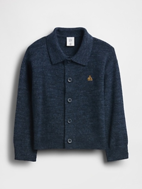 Baby & Toddler Collared Button-Front Sweater