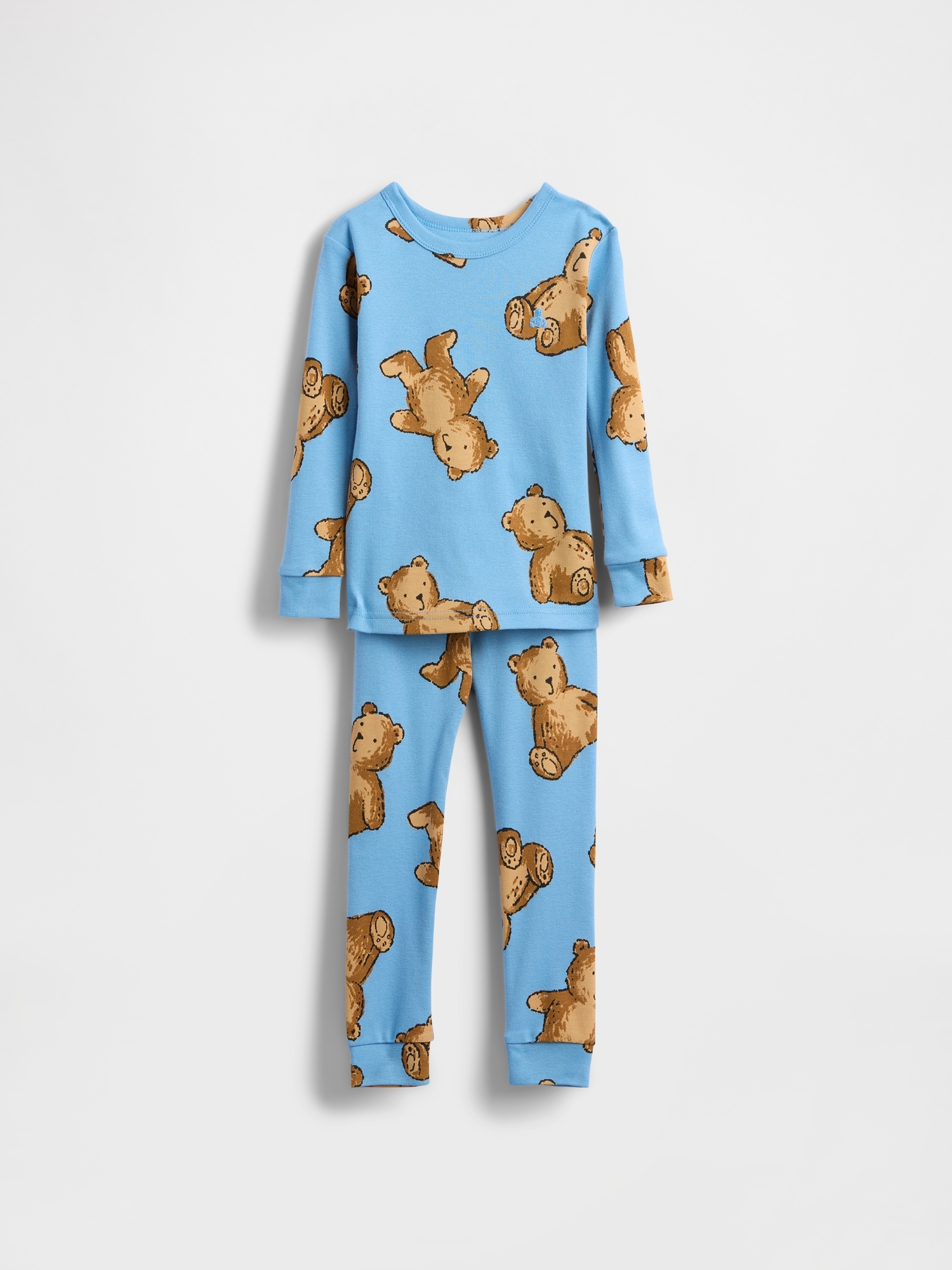 Gap Kids' Baby & Toddler Organic Brushed Cotton Pj Set In Blue