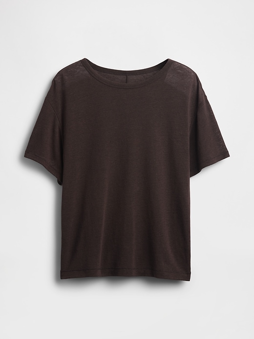 Image number 1 showing, Linen-Blend T-Shirt