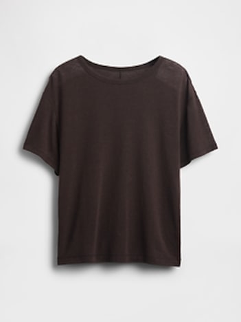 Linen-Blend T-Shirt