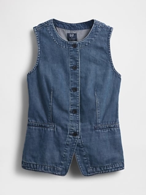 UltraSoft Denim Longline Vest