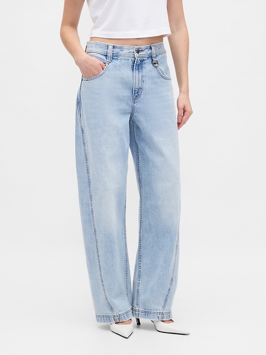 Image number 2 showing, Gap × BÉIS High Rise Barrel Jeans