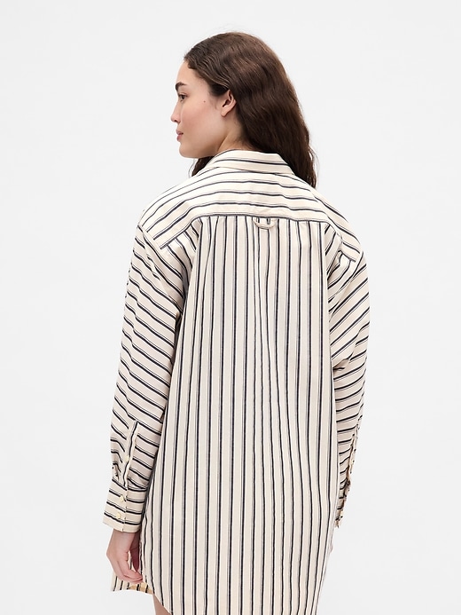 Image number 3 showing, Gap × BÉIS Poplin Dolman Big Shirt
