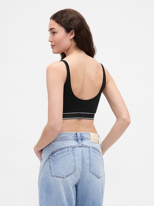 Image number 3 showing, Gap × BÉIS Seamless Logo Sports Bra