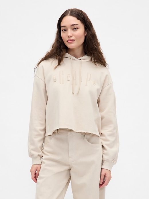Image number 1 showing, Gap × BÉIS Oversized Crop Hoodie