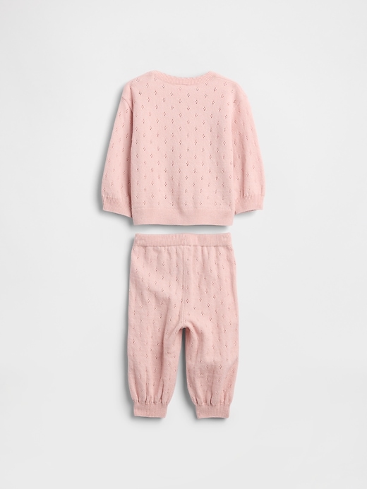 Image number 2 showing, Baby CashSoft Pointelle Outfit Set