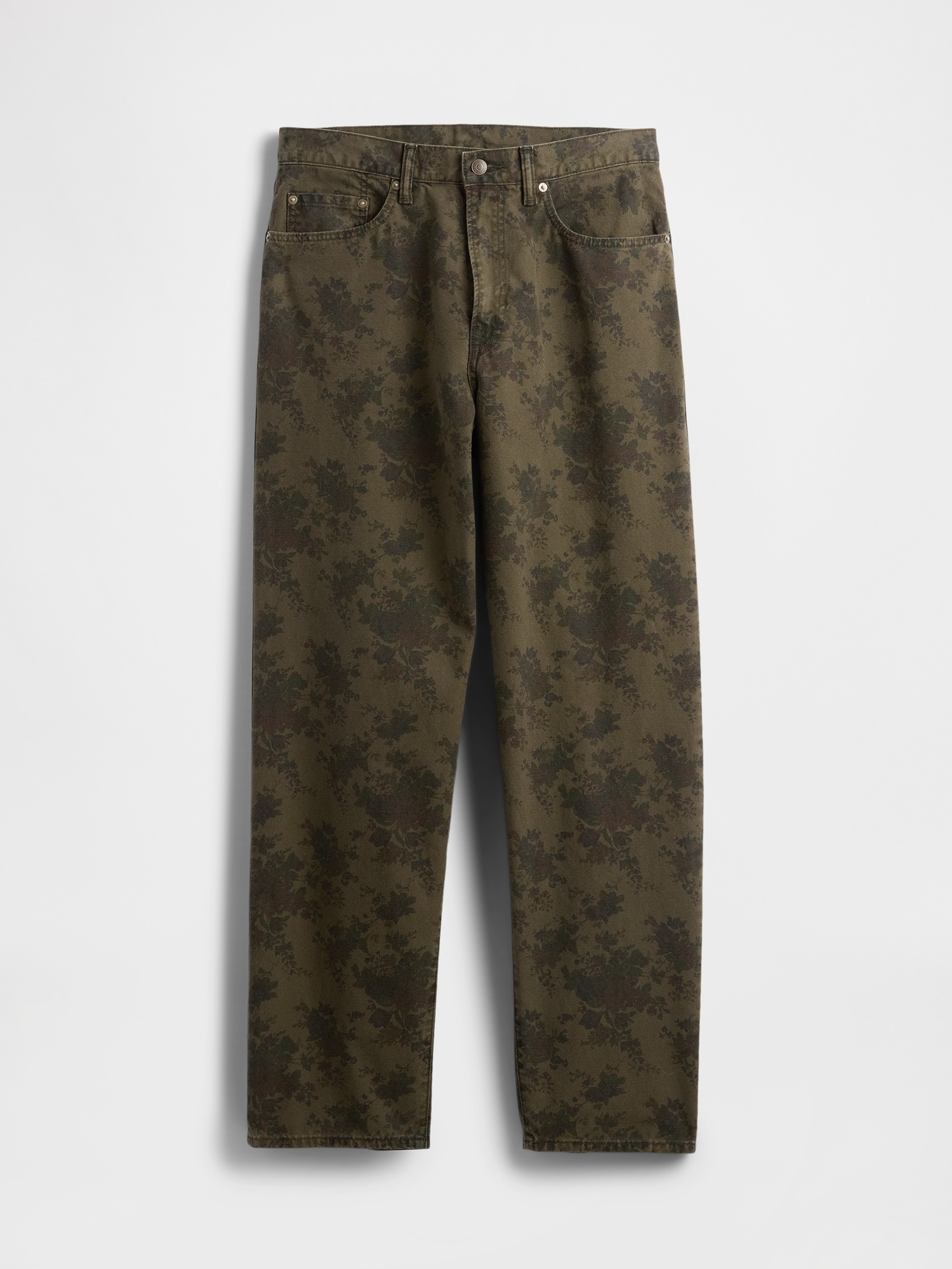 Мужские джинсы Gap Floral Canvas Baggy Jeans — фото 6