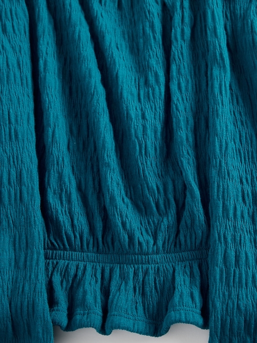 Image number 4 showing, Kids Crinkle Peplum Top