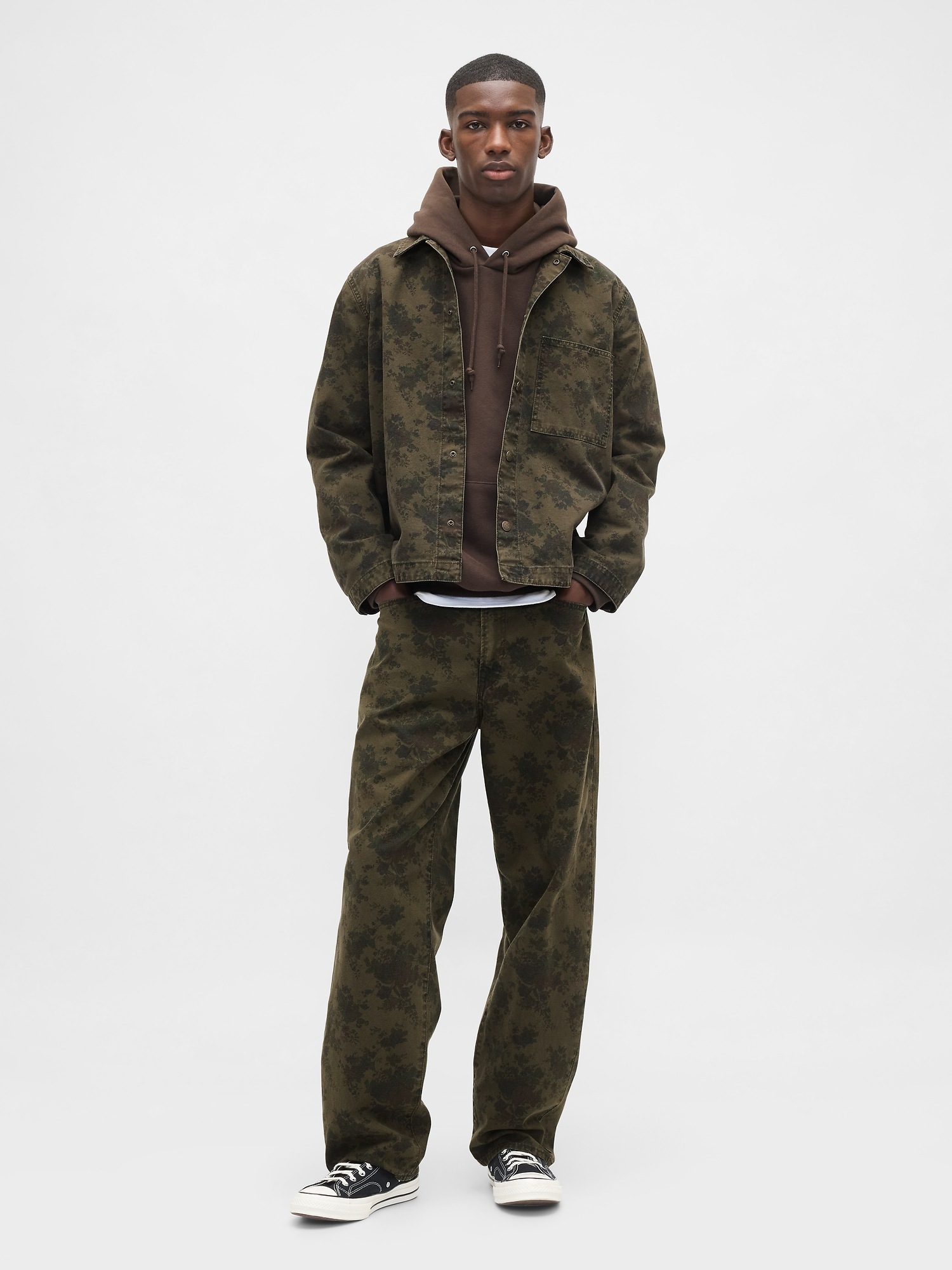Мужские джинсы Gap Floral Canvas Baggy Jeans