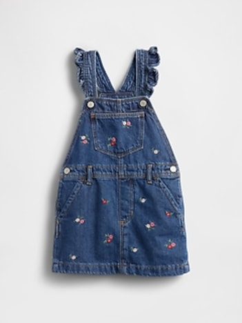 Baby & Toddler Denim Ruffle Skirtall