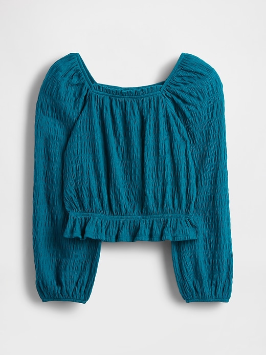 Image number 2 showing, Kids Crinkle Peplum Top