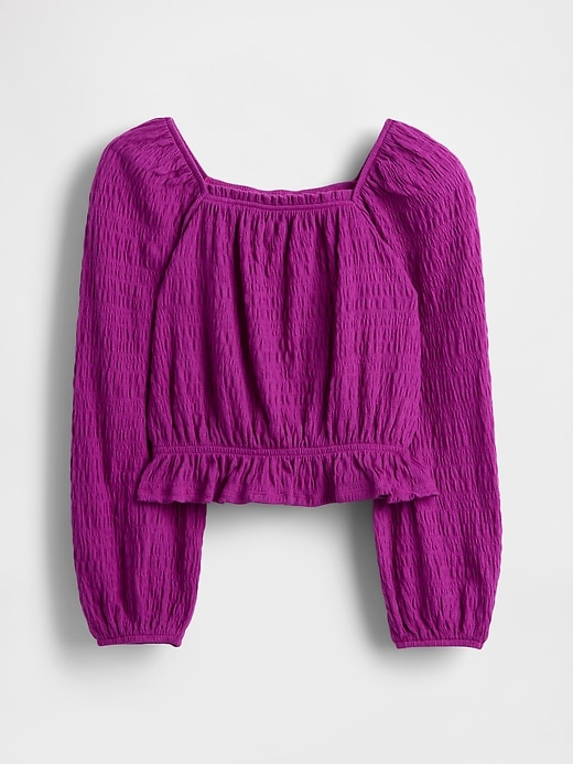 Image number 2 showing, Kids Crinkle Peplum Top