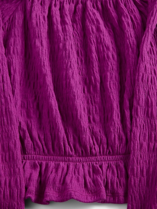 Image number 4 showing, Kids Crinkle Peplum Top