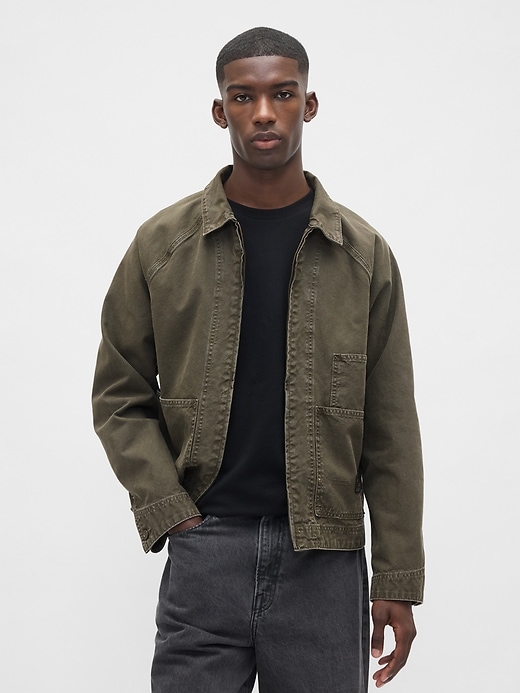 Image number 1 showing, Canvas Denim Chore Jacket